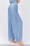 Invitati Pants Periwinkle & Charcoal